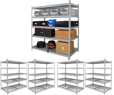 Reduced to clear - Multipurpose value shelving 2019 H x 1800 W x 900 D
