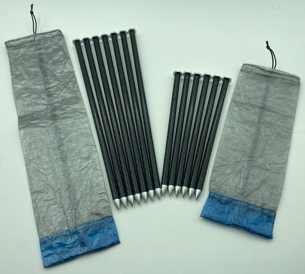 Carbon Fibre Tent Stakes – 6g+