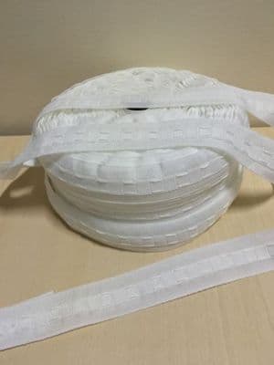 10 METERS OF CURTAIN HEADING/HEADER TAPE ~ PENCIL PLEAT ~ 25 mm ( 1 INCH) WIDE ~