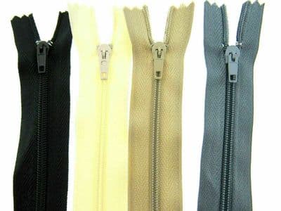 100 X CUSHION ZIPS - SIZES 12
