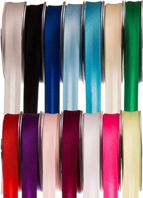 19mm SATIN BIAS BINDING TAPE~VARIOUS COLOURS~ VARIOUS LENGTHS FAST DISPATCH