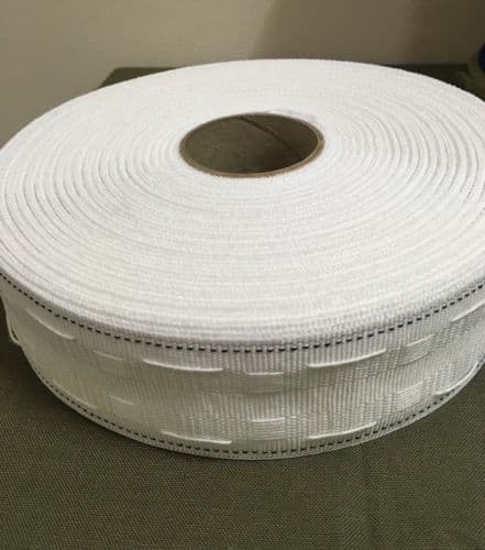 50 METER ROLL 0F CURTAIN HEADING HEADER TAPE PENCIL PLEAT 50mm 2 inch WIDE
