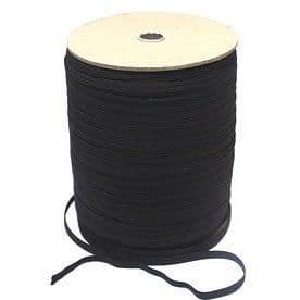 BLACK/WHITE CORDED ELASTIC 12 CORD (10MM) -VARIOUS LENGTHS