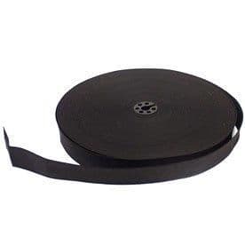 BLACK/WHITE FLAT WOVEN ELASTIC 19MM (3/4 INCH) -VARIOUS LENGTHS