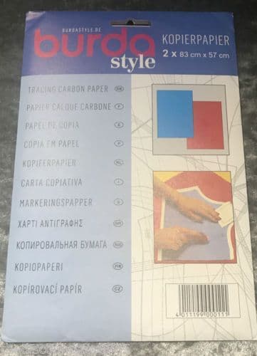 BURDA Copy Tracing Carbon Paper- Blue & Red (2 x 83cm x 57cm)