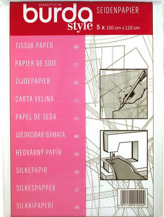 BURDA DRESSMAKERS TISSUE TRACING PAPER SEWING PATTERNS EMBROIDERY CRAFT