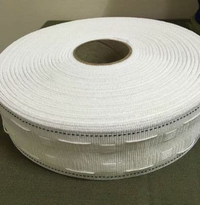 CURTAIN HEADING HEADER TAPE~PENCIL PLEAT~50mm(2 Inch) WIDE~VARIOUS LENGTHS ~