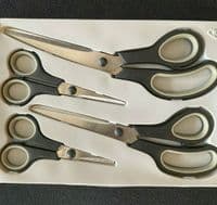 Kleiber Soft Touch 4 Piece Scissor Set for Craft Dressmakers Household Sewing
