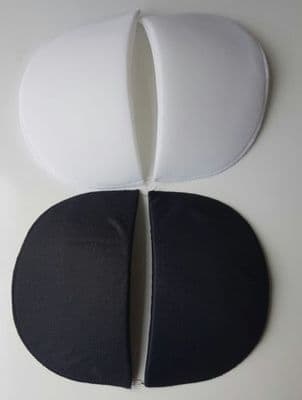 Nortexx Shoulder Pads Black/White Covered 2 Pack ~ VARIOUS SIZES~