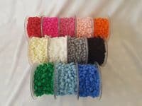 Pompom 5mm Ribbon Trim Trimming Bobble Braid Fringe Christmas Pom Pom