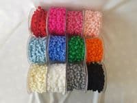 Pompom 5mm Ribbon Trim Trimming Bobble Braid Fringe Christmas Pom Pom