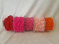 Pompom 5mm Ribbon Trim Trimming Bobble Braid Fringe Christmas Pom Pom