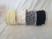 Pompom 5mm Ribbon Trim Trimming Bobble Braid Fringe Christmas Pom Pom