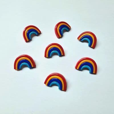 Rainbow Buttons Size 25mm x 5 per Packet.