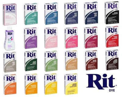 Rit Dye For Fabrics & Plastics ~ Various Colours Powder Dye