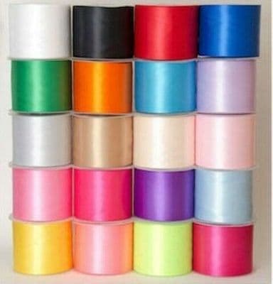 Satin Ribbon Extra Wide Sash 4 inch 100mm 20 Colours, Wedding Hen Nights Partys
