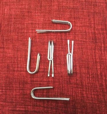 Triple Pleat Metal Curtain Hooks ~ Various Quantities