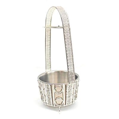 Large Charcoal Bucket Silver