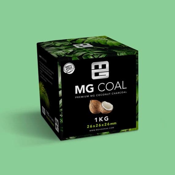 MG Hookah Charcoal Box 1kg 26mm Cubes