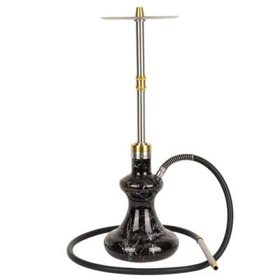 Oduman Hybrid Black Clear Glass Shisha V2