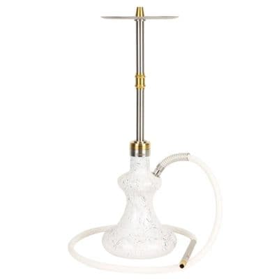 Oduman Hybrid White Clear Glass Shisha V2