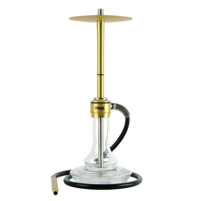 Oduman Nova Hookah - Clear Glass Gold