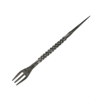 Silver Russian Shisha Fork & Foil Poker 2 in 1