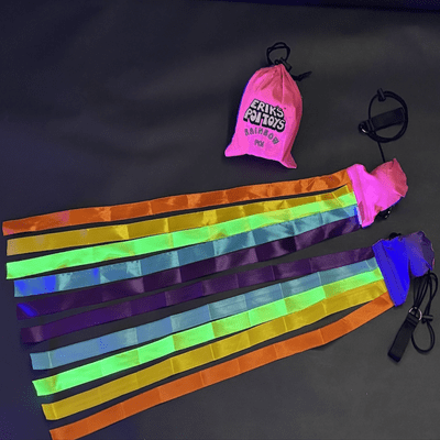 Rainbow Ribbon Poi