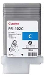 Canon iPF605 Cyan Ink Cartridge - Genuine Canon PFI-102C Ink Cartridge - Genuine 0896B001AA