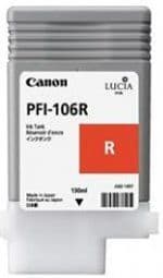 Canon iPF6450 Red Ink Cartridge - Genuine Canon PFI-106R Red Ink - 6627B001AA