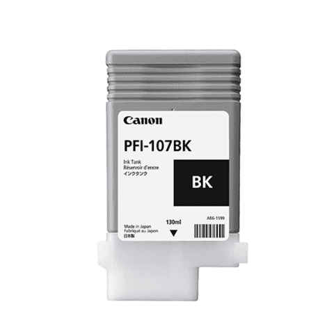 Canon iPF685 Black Ink Cartridge - Genuine Canon PFI-107BK Ink Cartridge - Genuine 6705B001AA