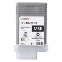 Canon iPF720 Matte Black Ink Cartridge - Genuine Canon PFI-102MBK Ink - 0894B001AA
