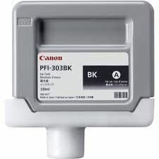 Canon iPF810 Black Ink Cartridge - Genuine Canon PFI-303BK Black Ink - 2958B001AA