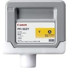 Canon iPF820 Yellow Ink Cartridge - Genuine Canon PFI-303Y Yellow Ink  - 2961B001AA