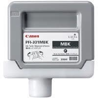 Canon iPF9000s Matte Black Ink Cartridge - Genuine Canon PFI-301MBK Ink - 1485B001AA
