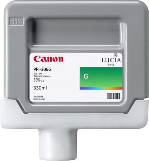 Canon iPF9400 Green Ink Cartridge - Genuine Canon PFI-306G Ink - 6664B001AA