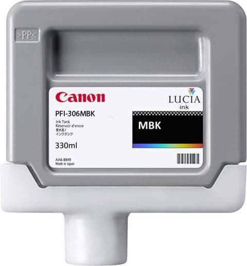 Canon iPF9400 Matte Black Ink Cartridge - Genuine Canon PFI-306MBK Ink  - 6656B001AA