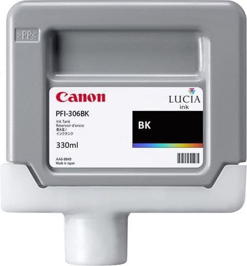 Canon iPF9400 Photo Black Ink Cartridge - Genuine Canon PFI-306BK - 6657B001AA