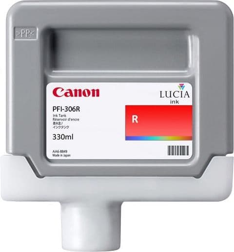 Canon iPF9400 Red Ink Cartridge - Genuine Canon PFI-306R - 6663B001AA