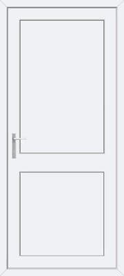 Flat Panel uPVC Back Door & Midrail