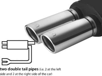 Ford Mondeo mk3 estate exhaust back box 2000-2006 (470RS)