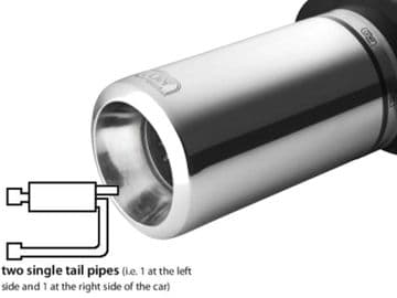 Renault Megane Coupe exhaust back box 1995-2002 (317-1)