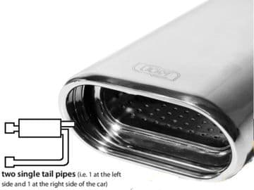 Volkswagen Scirocco exhaust back box 2008-2013 (321-1)