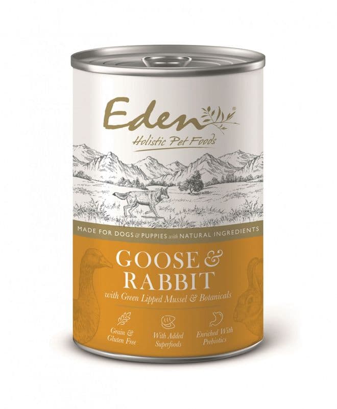 12 x 395g Eden Gourmet Goose & Rabbit