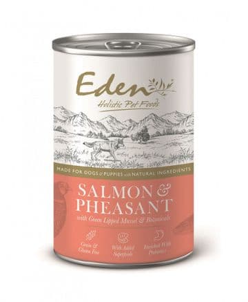 12 x 395g Eden Gourmet Salmon & Pheasant