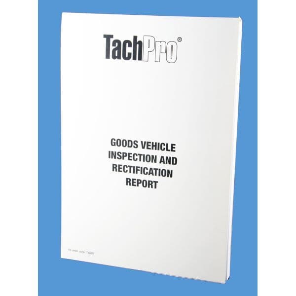HGV Goods Vehicle 6 weekly Inspection Pad WEB123