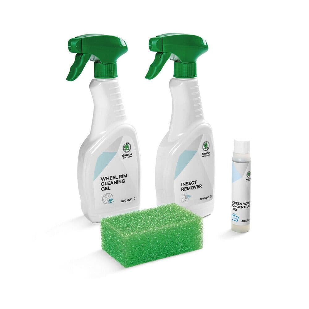 GENUINE SKODA SUMMER CAR CLEANING VALET KIT