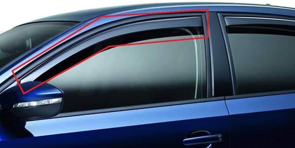 VW JETTA 5C Wind Deflectors Set Front Door GENUINE ACCESSORY