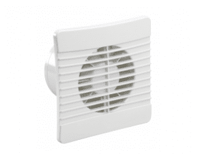 100mm Airvent Low Profile Axial Fan with Timer and Backdraught Shutter