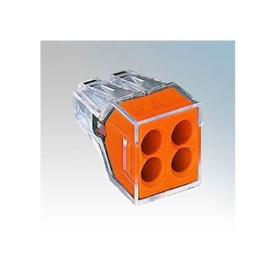 2.5mm² Cu WAGO Push Wire Connectors for Junction Box - 2x, 3x (6mm²), 4x, 6x, 8x